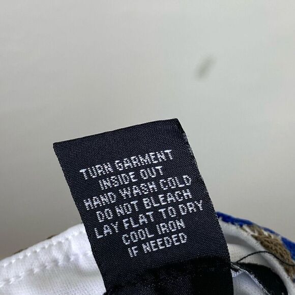 Vintage y2k Zac & Rachel Blue & White Chevron Zigzag Mermaidcore Midi Skirt Sz S - Picture 6 of 6